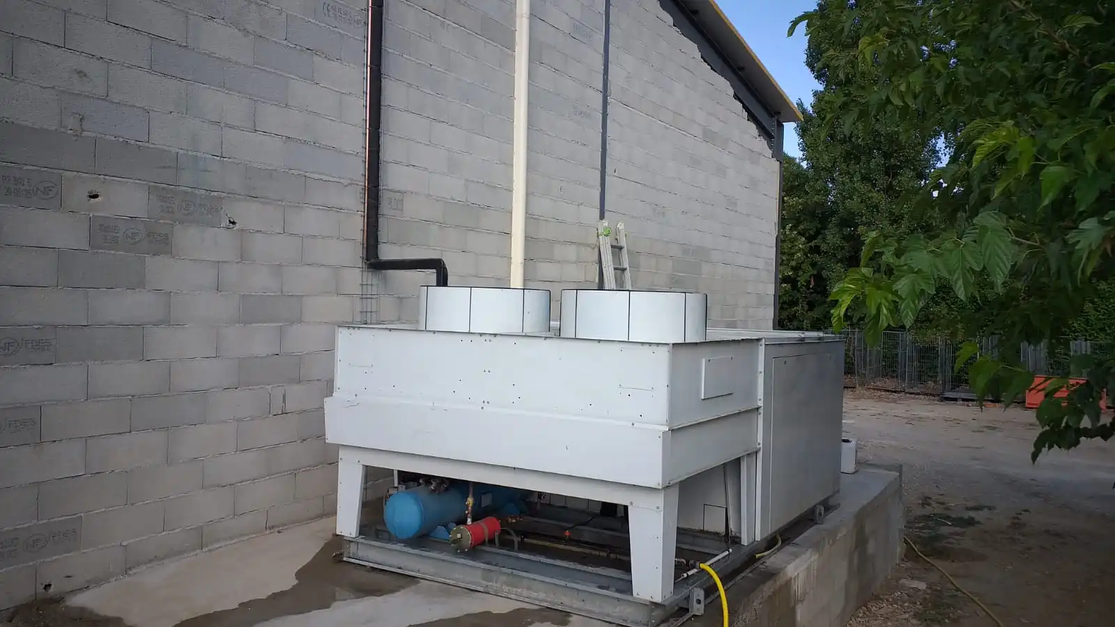 Installation centrale frigorifique chambre froide positive boucherie Lyon